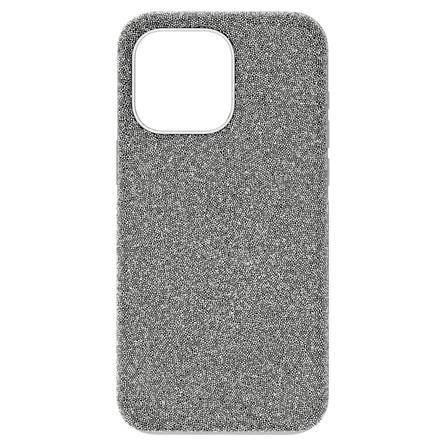 High smartphone case
 iPhone® 15 Pro Max, Silver tone offers in Swarovski