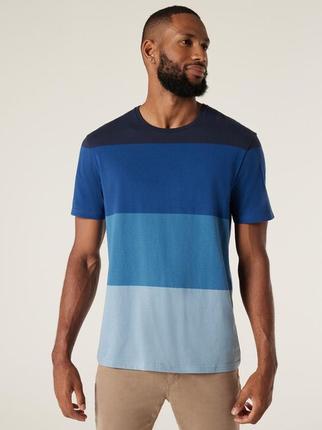 SS Logan Stripe Crew Tee offers at $34.99 in Jeanswest