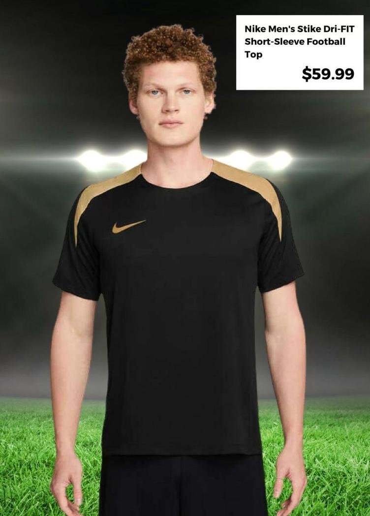 Nike - Men's Stike Dri-fit Short-sleeve Football Top offers at $59.99 in Rebel Sport