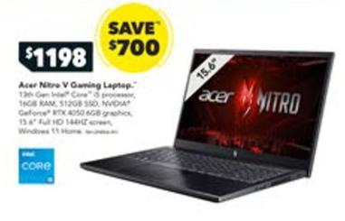 Laptops offers at $1198 in Harvey Norman
