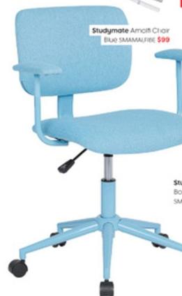 Studymate - Amalfi Chair Blue  offers at $99 in Officeworks