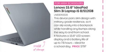 Laptops offers at $797 in Officeworks