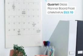 Quartet - Gloss Planner Board Frost offers at $53.7 in Officeworks