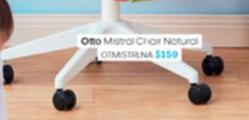 Otto - Mistral Chair Natural offers at $159 in Officeworks