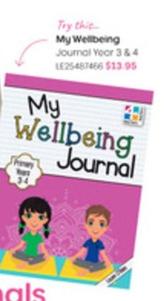 My Wellbeing - Journal Year offers at $13.95 in Officeworks