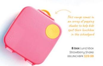 B.box - Lunchbox Strawberry Shake  offers at $29.99 in Officeworks