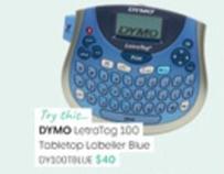 Dymo Leatog 100 Tabletop Lobeller Blue offers at $40 in Officeworks