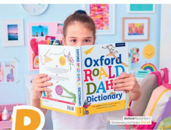Oxford - Roald Dahl Dictionary offers at $23.95 in Officeworks