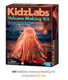 4m - Kidzlabs Volcano Making Kit offers at $21.98 in Officeworks