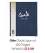 Otto - Goals Journal 160 Pages offers at $19.89 in Officeworks