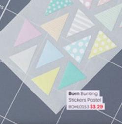 Born Burting Stickers Pastel offers at $3.29 in Officeworks