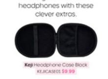 Keji - Headphone Case Black offers at $9.99 in Officeworks