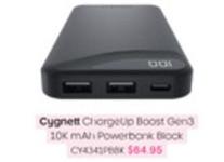 Cygnett - Chargeup Boost Gend 10k Mah Powerbank Block offers at $64.95 in Officeworks