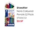 Staedtler - Noris Coloured Pencils 12 Pack offers at $3.97 in Officeworks