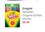Crayola - Twistable Crayons 12 Pack offers at $8.4 in Officeworks