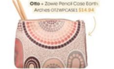 Otto - Zowie Pencil Case Earth Arches offers at $14.94 in Officeworks