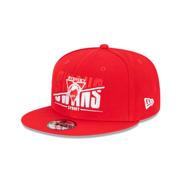 Sydney Swans New Era 9Fifty Sliced Cap offers at $34.99 in AFL Store