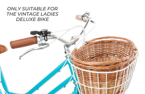 Front Deluxe Basket Kit - (Suitable ONLY for Vintage Ladies Deluxe Bike) White offers at $36.99 in Reid Cycles