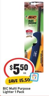 Bic - Multi Purpose Lighter 1 Pack offers at $5.5 in IGA