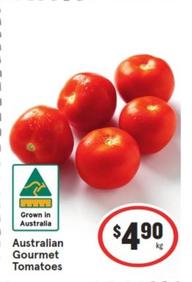 Australian Gourmet Tomatoes offers at $4.9 in IGA