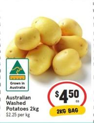 Australian Washed Potatoes 2kg offers at $4.5 in IGA