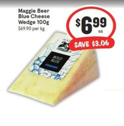 Maggie Beer Blue Cheese Wedge 100g offers at $6.99 in IGA