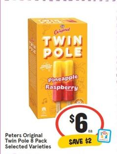 Peters - Original Twin Pole 8 Pack Selected Varieties offers at $6 in IGA