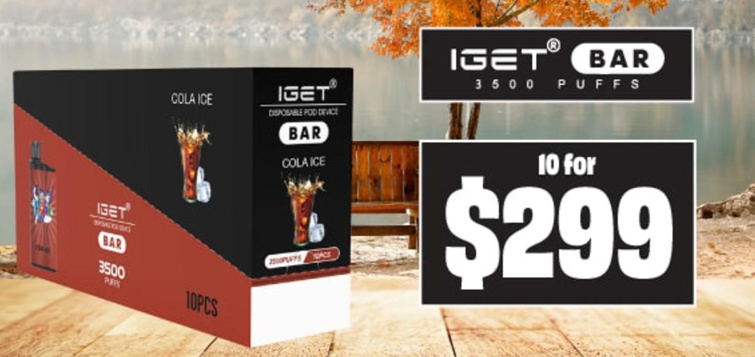 Iget Bar - 3500 Puffs offers at $299 in Smokemart & Giftbox