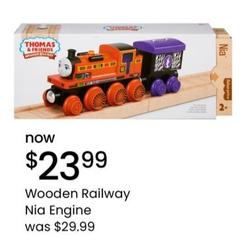 Thomas & Friends - Wooden Railway Nia Engine offers at $23.99 in Myer