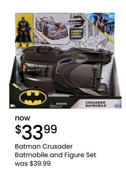 DC Comics - Batman Crusader Batmobile and Figure Set offers at $33.99 in Myer