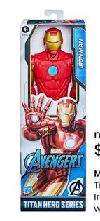 Marvel - Titan Hero Iron Man Figure offers at $14.99 in Myer