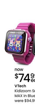 VTech - Kidizoom Smart Watch Max In Purple offers at $74.99 in Myer