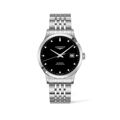 Longines Record Men's 40mm Stainless Steel Chronometer Watch L2.821.4.57.6 offers in Wallace Bishop