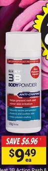 Neat Feat - Anti-chafing Body Powder With Zinc 125g offers at $9.49 in Cincotta Chemist