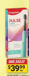 Colgate - Toothbrush Pulse Connected Deep Clean offers at $39.99 in Cincotta Chemist