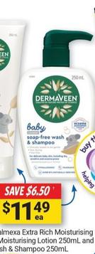 Dermaveen - Calmexa Soap-free Wash & Shampoo 250ml offers at $11.49 in Cincotta Chemist