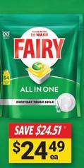 Fairy - Dishwasher Tablets Lemon 64 Pack offers at $24.49 in Cincotta Chemist