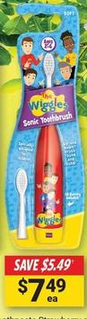 The Wiggles - Kids Sonic Toothbrush offers at $7.49 in Cincotta Chemist