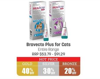  Bravecto - Plus For Cats offers in Pets Domain