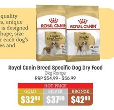 Royal Canin - Breed Specific Dog Dry Food 3kg offers at $32.99 in Pets Domain