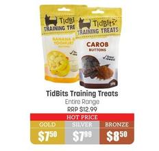 Tidbits - Training Treats Entire Range offers at $7.5 in Pets Domain