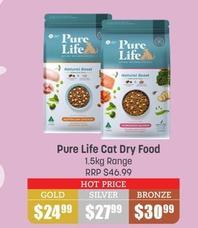 Pure Life - Cat Dry Food 1.5kg Range offers at $24.99 in Pets Domain