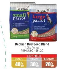 Peckish - Bird Seed Blend 1.5kg Range offers in Pets Domain