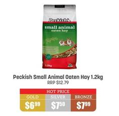 Peckish - Small Animal Oaten Hay 1.2kg offers at $6.99 in Pets Domain