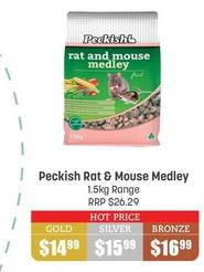 Peckish -  Rat & Mouse Medley 1.5kg Range  offers at $14.99 in Pets Domain