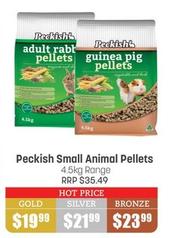 Peckish - Small Animal Pellets 4.5kg Range  offers at $19.99 in Pets Domain