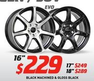 Auscar - Evo 16" Black Machined offers at $229 in Bob Jane T-Marts