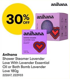 Anihana - Shower Steamer Lavender Love With Lavender Essential Oil or Bath Bomb Lavender Love 180g offers in BIG W