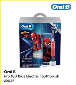 Oral B - Pro 100 Kids Electric Toothbrush offers in BIG W