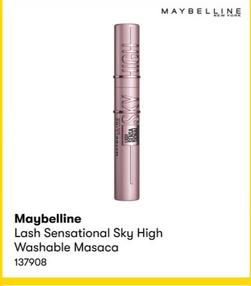 Maybelline - Lash Sensational Sky High Washable Masaca offers in BIG W